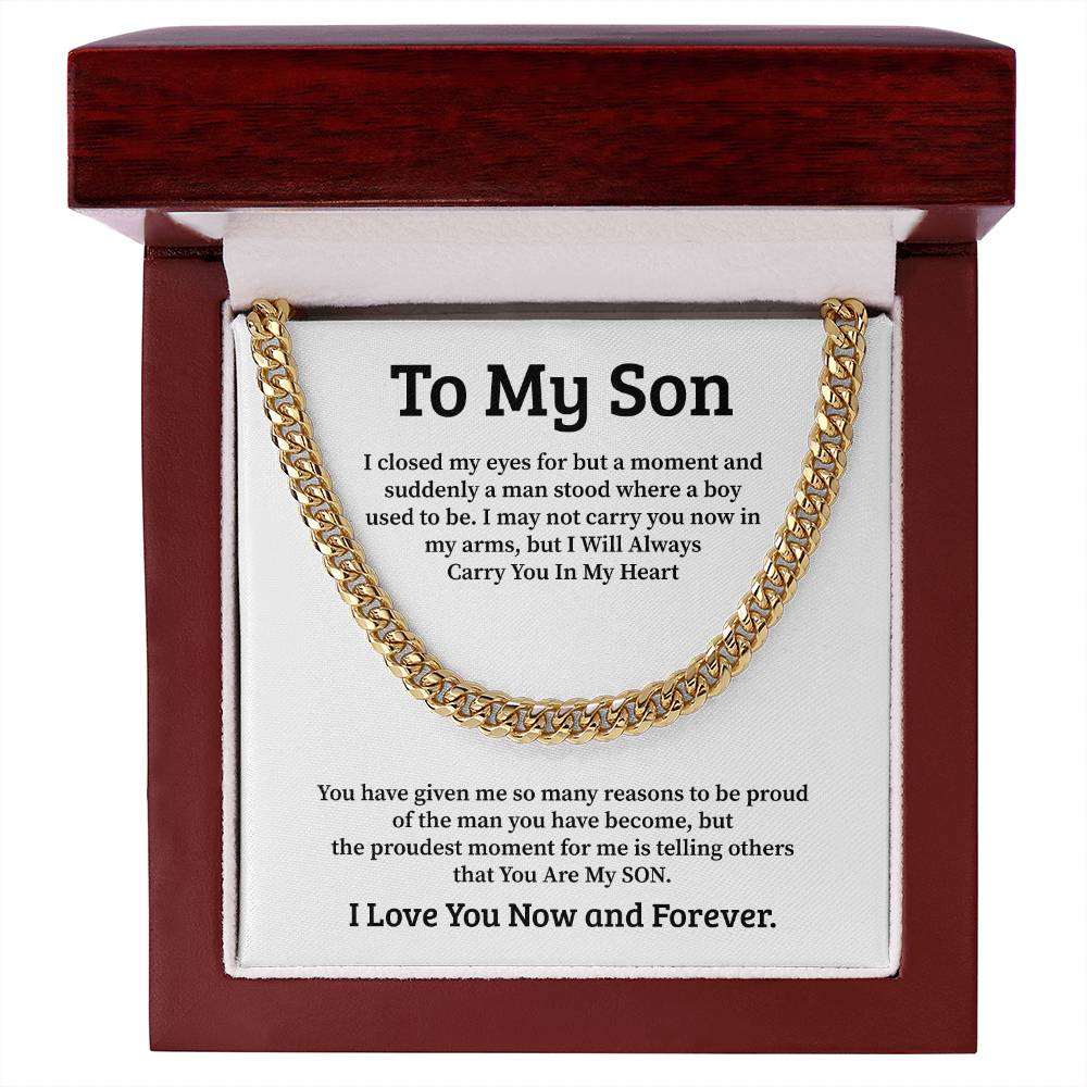 To My Son I closed my eyes for but a moment.