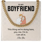 Cute Boyfriend Necklace Gift from Girlfriend – with Gift Box