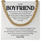 Boyfriend Necklace Gift for Him – with Message Card