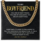 Boyfriend Gift Necklace from Girlfriend with Gift Box