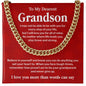 To My Dearest Grandson Necklace Gift From Grandma Grandparent Necklace For Grandson Never Give Up Necklace For Grandson Necklace For Grandson From Grandparent Loving Gift For Grandson Grandson Gift To Cherish Forever