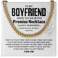 Boyfriend Promise Necklace Chain with Gift Box