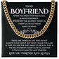 Boyfriend Cuban Chain Gift with Message Card