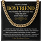 Boyfriend Cuban Chain Gift with Necklace Box