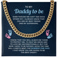 Daddy To Be Necklace Gift From Bump With Message Card