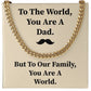 Dad Necklace Gift from Children with Message Card