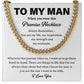 To My Man Promise Necklace – Husband or Boyfriend Message Gift