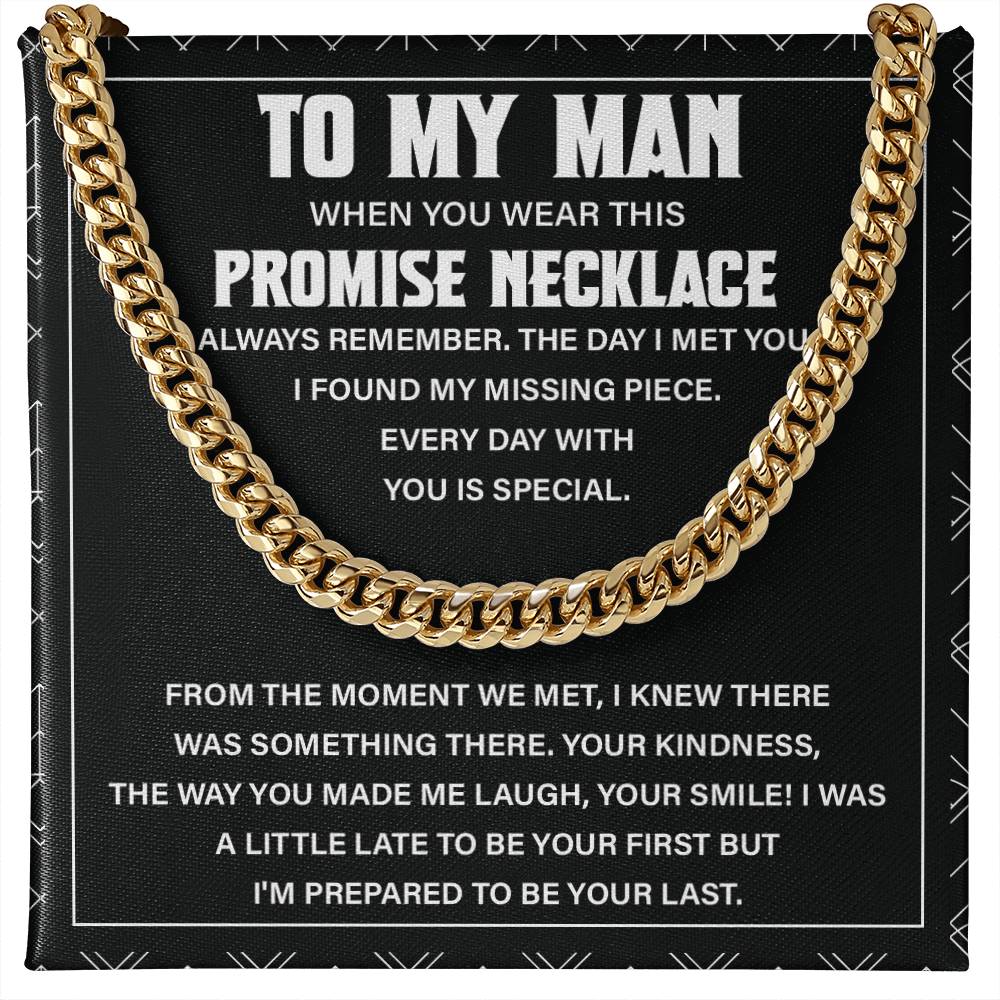 To My Man Necklace – Promise Gift