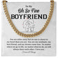 Boyfriend Long Distance Gift – Cuban Chain with Love Note