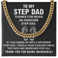 Stepdad Cuban Chain Necklace Gift With Heartfelt Note