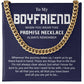 Boyfriend Cuban Chain Promise Necklace with Gift Box