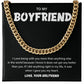 Boyfriend Chain Necklace Gift – Heart Message Card