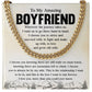 To My Amazing Boyfriend Necklace – Love and Journey Gift