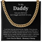 New Dad Necklace Gift From Baby Bump With Message Card