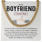 Romantic Boyfriend Necklace Gift – with Message Card
