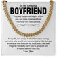 Cuban Chain Necklace Gift for Boyfriend with Gift Box