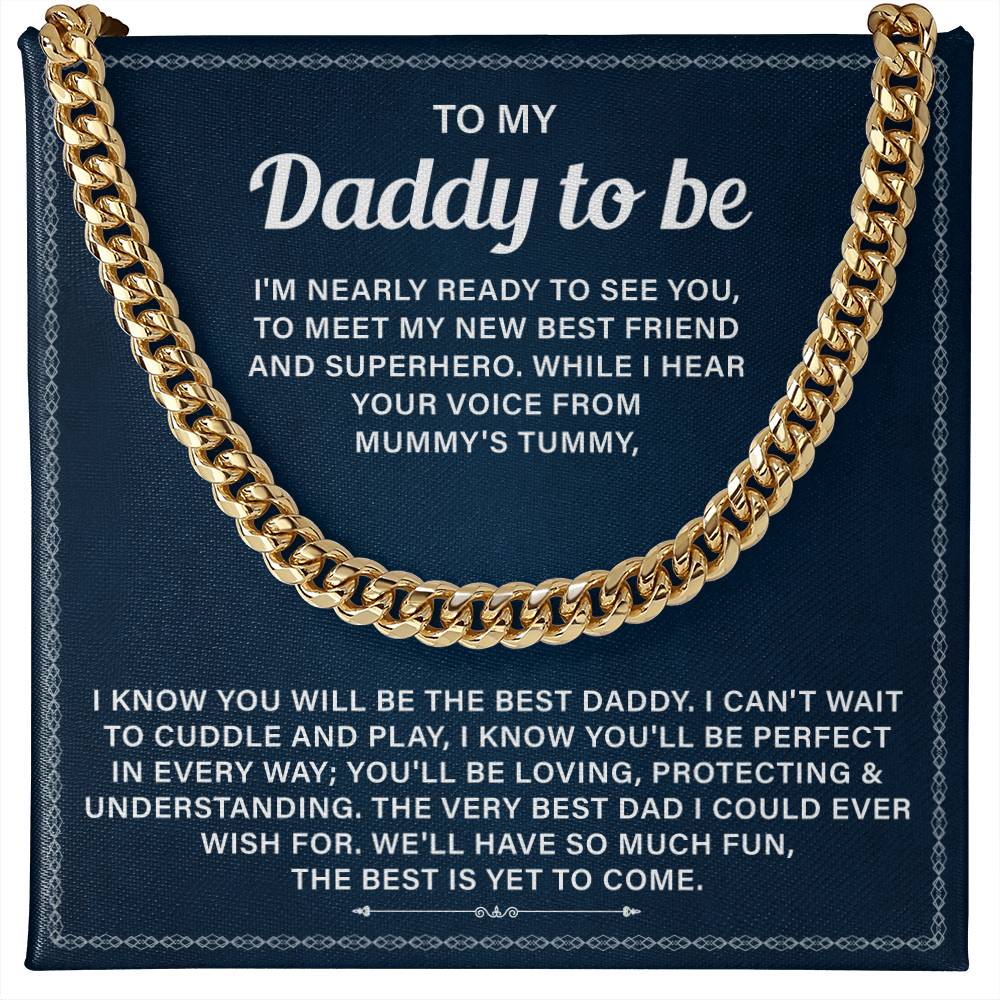 Dad To Be Gifts For 1st Time Dad Necklace With Message Card