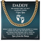 Daddy Necklace Gift From Baby Bump With Message Card