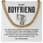 Boyfriend Cuban Chain Necklace – Gift Box Included