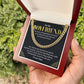 Boyfriend Cuban Chain Necklace with Gift Card & Box