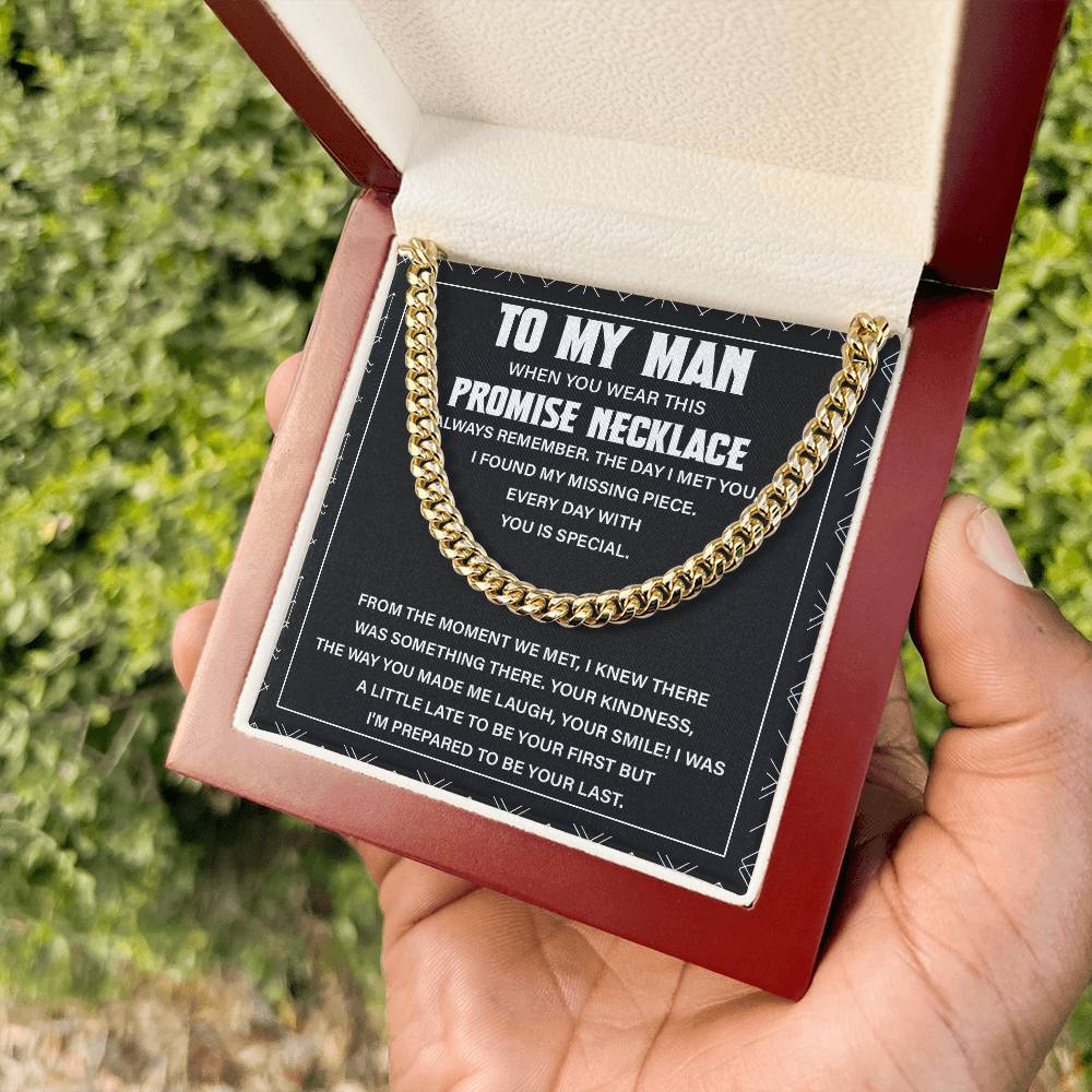 To My Man Necklace – Promise Gift