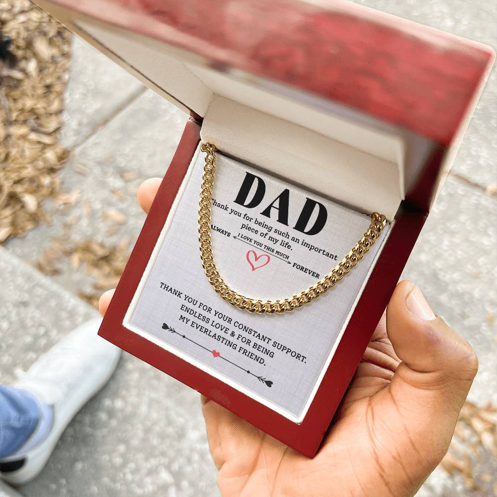 Thank You Dad Gift with Thoughtful Note from Child