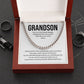 Cuban Chain Necklace Gift for Grandson from Grandparent