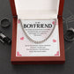Cuban Chain Gift for Boyfriend with Message Card