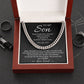 Cuban Chain Necklace Gift for Son from Dad – Old Lion Message Box
