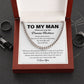 To My Man Promise Necklace – Husband or Boyfriend Message Gift