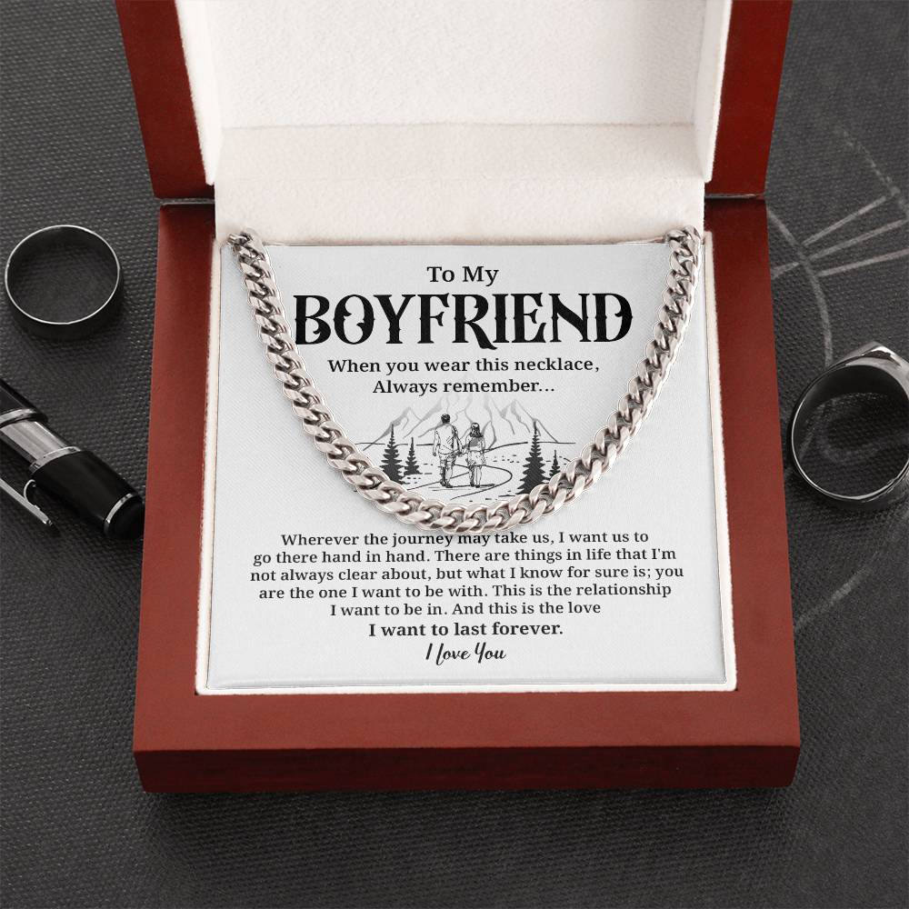Romantic Boyfriend Gift Necklace with Gift Box