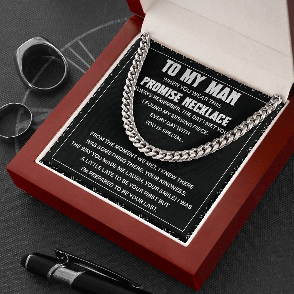 To My Man Necklace – Promise Gift