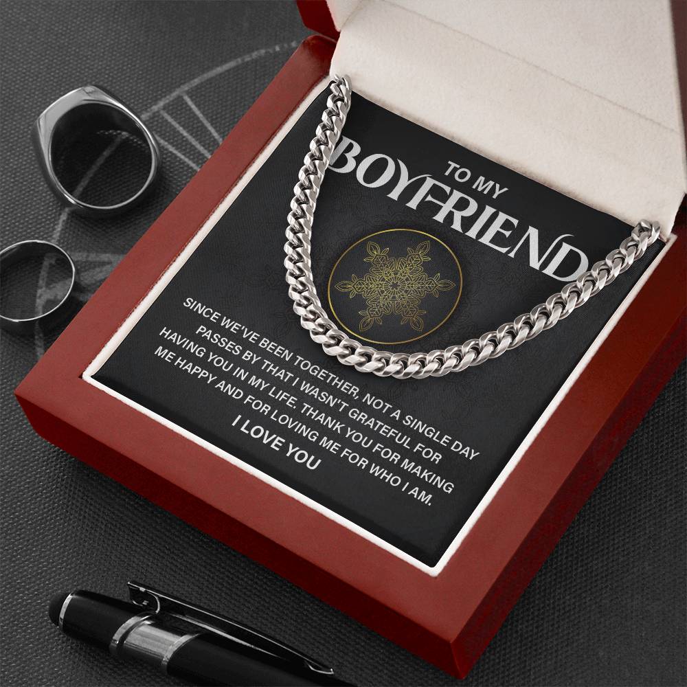 Boyfriend Appreciation Gift – Necklace & Card Set