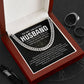 To My Amazing Husband Cuban Link Chain Romantic Gift for Husband, Meaningful Jewelry for Him, Anniversary Gift from Wife