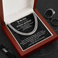 Promise Necklace for Him Romantic Gift for Boyfriend, Husband or Soulmate with Cuban Link Chain