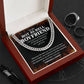 Hot Boyfriend Gift – Cuban Chain with Fire Message
