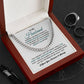 To My Husband Cuban Link Chain, Romantic Gift for Husband, Anniversary Gift from Wife, Meaningful Jewelry for Him