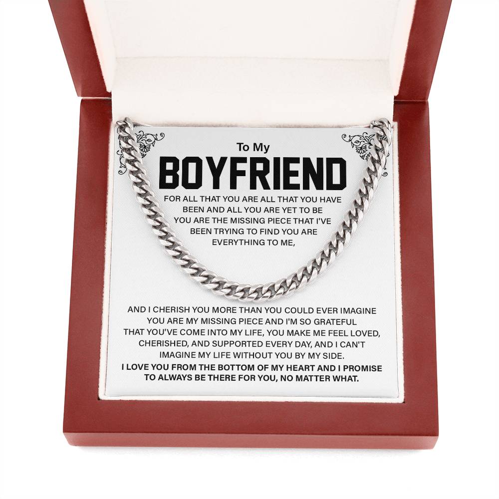 Romantic Gift for Boyfriend – with Necklace Box