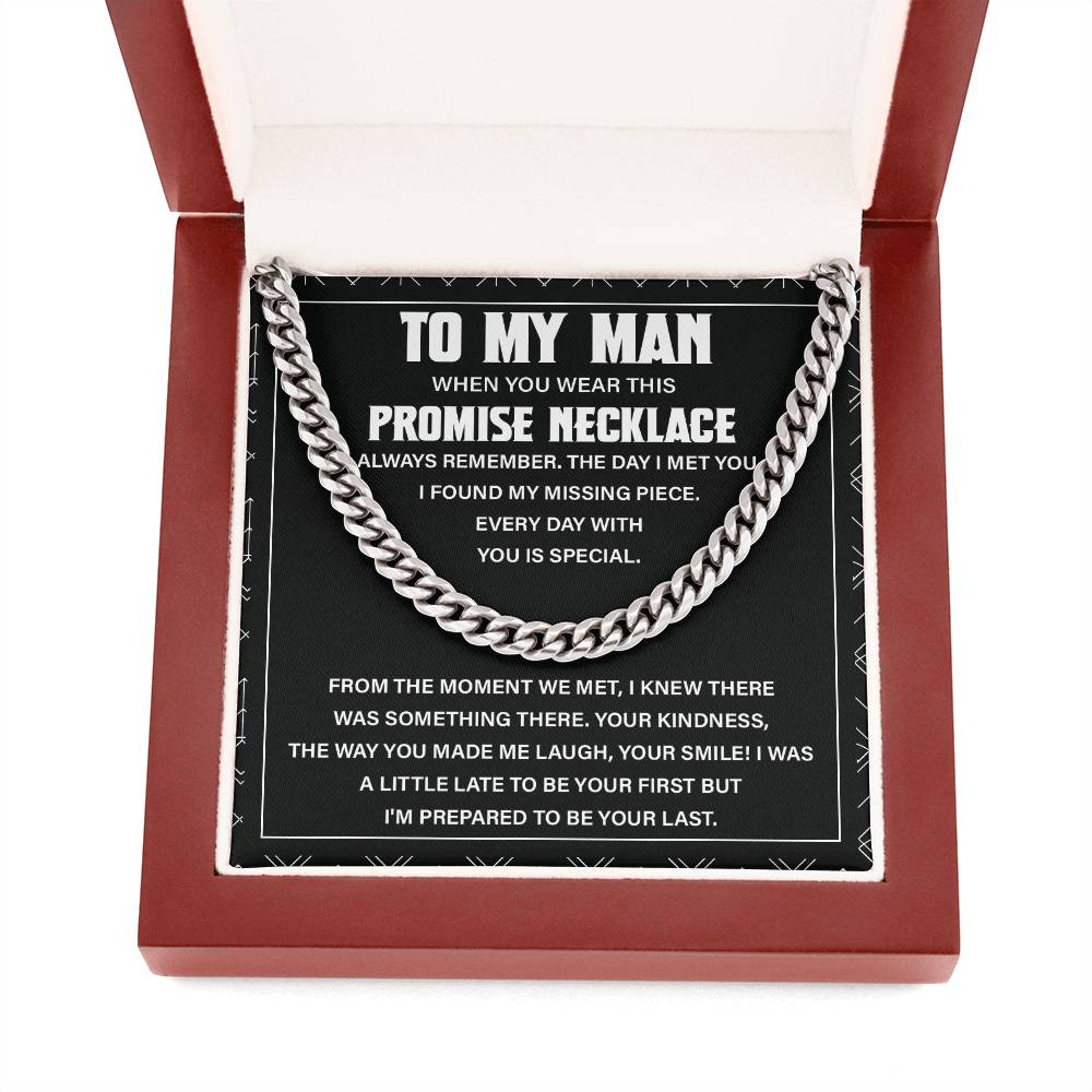 To My Man Necklace – Promise Gift