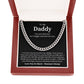 New Dad Necklace Gift From Baby Bump With Message Card