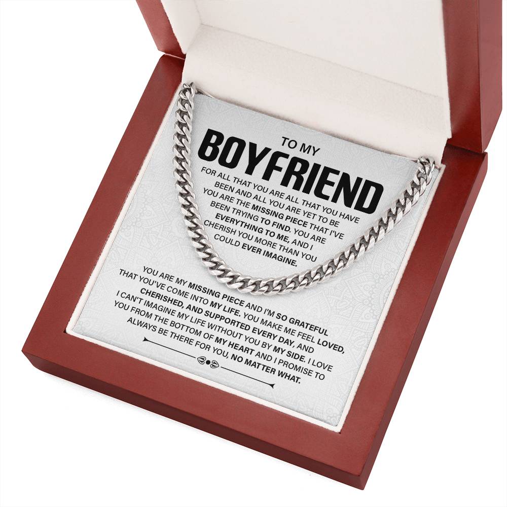 Romantic Boyfriend Gift with Message Card & Gift Box