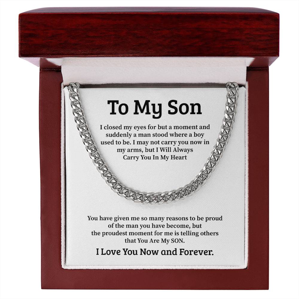 To My Son I closed my eyes for but a moment.