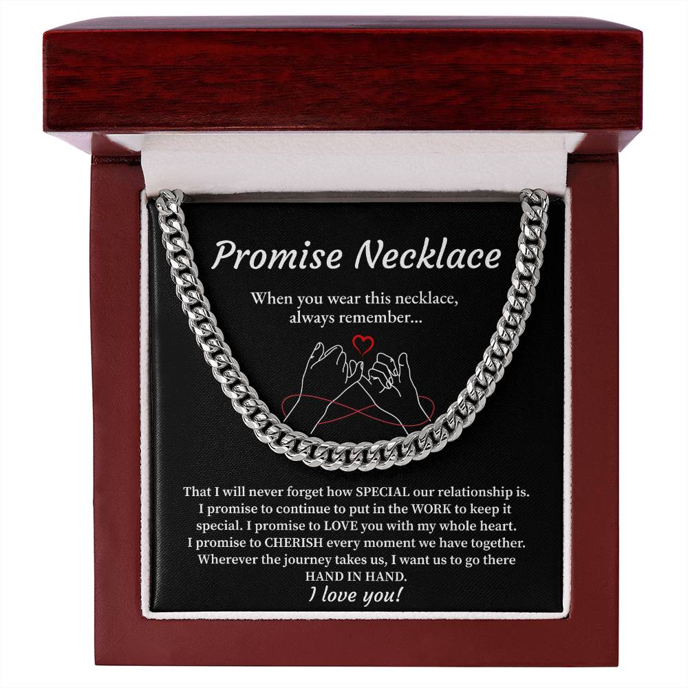 Promise Necklace Gift for Him – Love Note Box