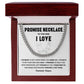 Promise Necklace Message Card Gift for Boyfriend or Girlfriend.