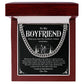 Cuban Link Necklace Gift for Boyfriend with Gift Box