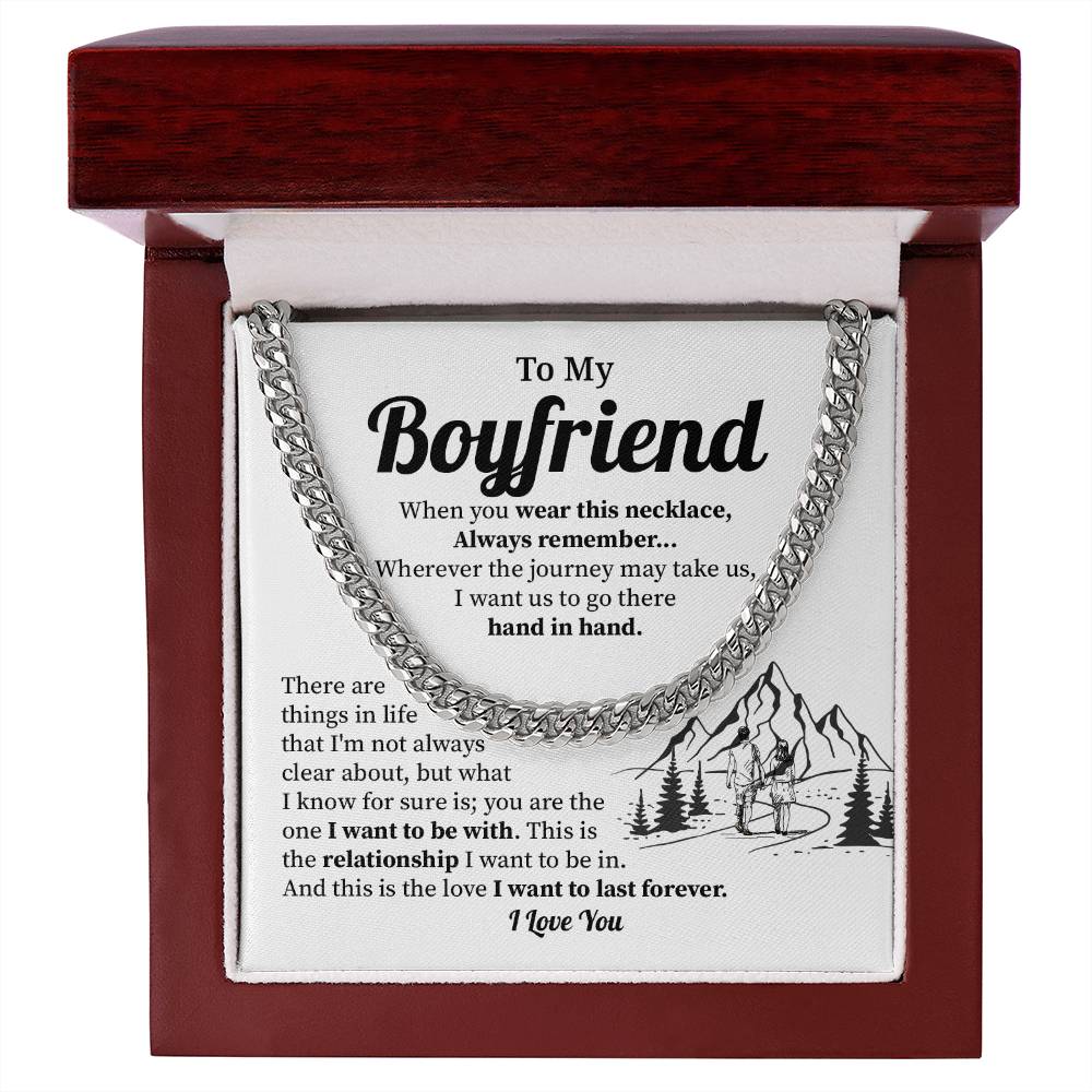 Anniversary Cuban Chain Gift for Boyfriend – Gift Box