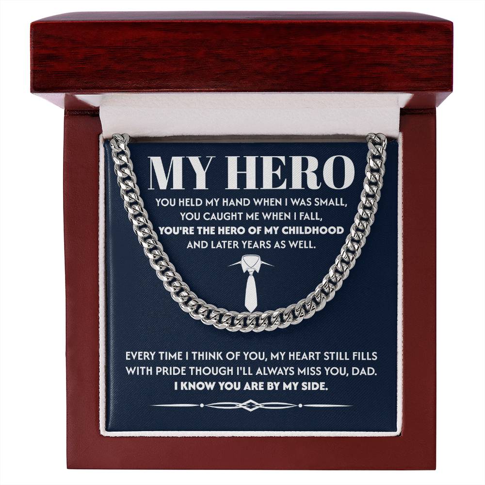 Memorial Gift for Dad from Son with Heartfelt Note