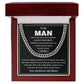 To My Man Promise Necklace – For Men Gift.