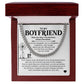 Boyfriend Necklace Gift with Message Card & Gift Box