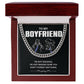 To My Boyfriend Necklace – Funny Gift with Message Card